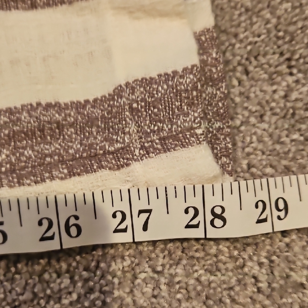 111p Soft Surroundings Beige and Brown Striped Pants - Picture 7 of 8